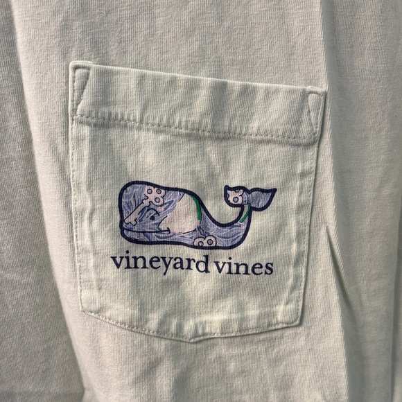 Vineyard Vines Men's Light Green Short Sleeve Tee - Picture 2 of 5